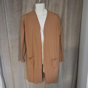 Ricki's XXL Tan Open-Front Cardigan